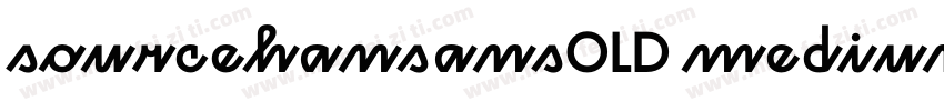 sourcehansansOLD medium字体转换